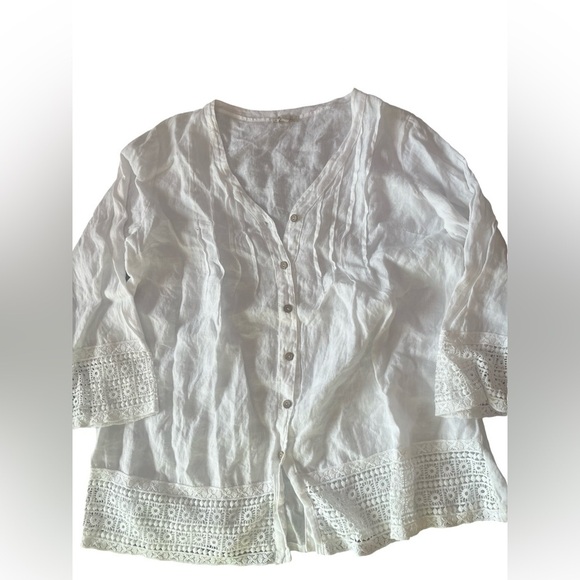 Bellambia Made in Italy 100% Linen Top - Picture 1 of 4